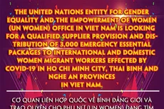 Mời thầu cung cấp và phân phối 3.000 gói hàng thiết yếu khẩn cấp cho lao động nữ nhập cư trong nước và quốc tế