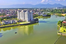 Gói thầu OP-CW01 Xây dựng cầu Đầm Vạc do Ban Quản lý dự án sử
dụng vốn vay nước ngoài tỉnh Vĩnh Phúc mời thầu, sử dụng vốn ngân sách nhà nước
tỉnh Vĩnh Phúc và vốn vay Quỹ OFID. Ảnh: Vinhphuc.gov.vn