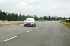 Gói thầu số 01EC thuộc Dự án Tuyến đường tránh lũ, cứu hộ, cứu nạn nối các huyện, TP. Tây Hòa, Phú Hòa, TP. Tuy Hòa và Tuy An, tỉnh Phú Yên (giai đoạn 2). Ảnh: Phú An