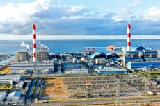 Nhà máy Nhiệt điện Vĩnh Tân 3 là dự án điện than lớn nhất nằm trong Trung tâm Điện lực Vĩnh Tân, tỉnh Bình Thuận. Ảnh: TTX