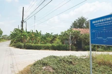 Gói thầu Thi công xây dựng đoạn Km10+860 - Km11+600 và cầu Bảo Định thuộc Dự án Đường Vành đai TP. Tân An (tỉnh Long An), đoạn Quốc lộ 62 - đường Nguyễn Văn Quá và đoạn Quốc lộ 1 - Đường tỉnh 827B (đường Nguyễn Thông). Ảnh: Song Nhi