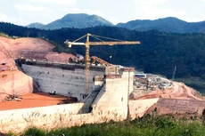 Gói thầu số 35 Xây dựng hệ thống kênh chính thuộc Dự án Hồ chứa nước Bản Lải giai đoạn 1, tỉnh Lạng Sơn sử dụng vốn trái phiếu chính phủ. Ảnh: Vũ Bá Lý