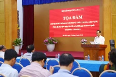 Thứ trưởng Bộ KH&ĐT Võ Thành Thống phát biểu tại Tọa đàm “Chủ tịch Hồ Chí Minh với các phong trào thi đua yêu nước” ngày 11/6/2019 tại Hà Nội. Ảnh: Lê Tiên 