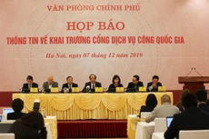 Quang cảnh cuộc họp báo. Ảnh: VGP