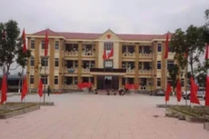 UBND xã Thạch Đài nơi ông Hậu công tác