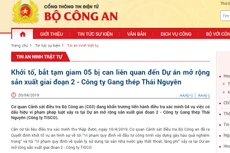 Khởi tố, bắt tạm giam nguyên Chủ tịch HĐQT Tổng Công ty thép Việt Nam