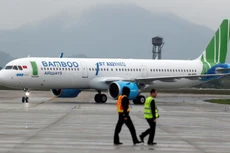  Máy bay Airbus A321 Neo của Bamboo Airways tại cảng Hàng không Quốc tế Nội Bài