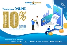 Hoàn tiền 10% khi “Thanh toán online, nhận ngay ưu đãi” cùng Bảo hiểm Bảo Việt