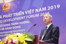 TS. Cao Viết Sinh, Nguyên Thứ trưởng Bộ Kế hoạch và Đầu tư phát biểu tại VRDF 2019. Ảnh: Lê Tiên