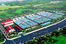 Mô hình Dự án xây dựng hệ thống thu gom và nhà máy xử lý nước thải Yên Xá. Ảnh chỉ mang tính minh họa. Nguồn Internet