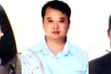 Từ trái sang: Trần Thị Kim Chi, Lê Vương Hoàng, và Nguyễn Thị Minh Huệ.