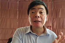 Luật sư Trần Vũ Hải tại văn phòng ở Hà Nội, hồi tháng 7.