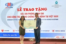 Lễ trao tặng 10.000 liều vắc xin phòng bệnh dại cho Việt Nam để tiêm miễn phí 