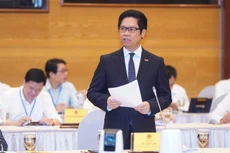 Ông Vũ Tiến Lộc, Chủ tịch Phòng Thương mại và Công nghiệp Việt Nam tại Hội nghị.