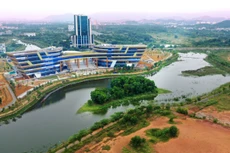 Hình ảnh NIC Hòa Lạc trước thềm lễ khánh thành NIC Hòa Lạc (ảnh chụp đầu tháng 10/2023). Ảnh: LT