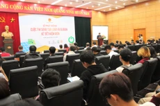 Lễ phát động: "Cuộc thi sáng tạo logo và slogan về tiết kiệm điện" ngày 28/10, tại Hà Nội (ảnh: MK)