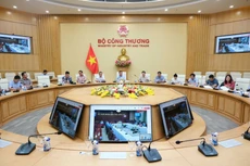 Bộ Công Thương tổ chức họp trực tuyến về tiến độ triển khai các dự án năng lượng ngày 21/5/2025. Ảnh: BCT