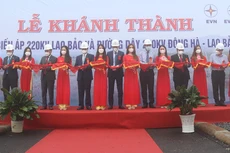 Lễ cắt băng khánh thành công trình Trạm biến áp 220kV Lao Bảo và đường dây 220kV Đông Hà - Lao Bảo (ảnh: EVNNPT)
