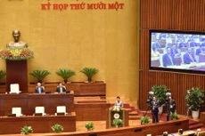 Chủ tịch Quốc hội Nguyễn Thị Kim Ngân khai mạc Kỳ họp thứ 11 Quốc hội khóa XIV (ảnh: QB)