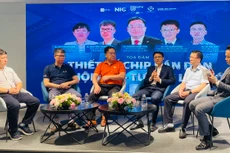 Các đại biểu tham gia Tọa đàm Thiết kế chip bán dẫn cơ hội mới - Tương lai mới ngày 13/4, tại Hà Nội