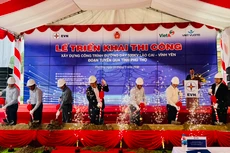 Lễ triển khai thi công xây dựng công trình Dự án Đường dây 500kV Lào Cai- Vĩnh Yên, đoạn tuyến qua tỉnh Phú Thọ ngày 5/3, tại Phú Thọ