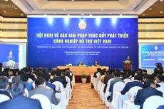 Hội nghị về các giải pháp thúc đẩy phát triển công nghiệp hỗ trợ Việt Nam diễn ra ngày 19/12/2018 (Ảnh: CP)