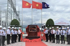 Lễ gắn biển công trình (ảnh: CT)