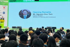 Thứ trưởng Bộ Kế hoạch và Đầu tư Nguyễn Đức Tâm phát biểu tại Toạ đàm Cơ hội của Việt Nam trong chuỗi cung ứng thiết bị bán dẫn toàn cầu