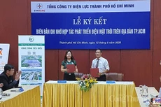 EVNHCMC hợp tác với các nhà cung cấp phát triển điện mặt trời tại TP.HCM (ảnh: EVNHCMC)