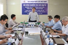 Hội đồng nghiệm thu cấp chủ đầu tư diễn ra ngày 11/3, tại Ninh Thuận (ảnh: EVN)