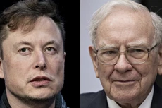 Hai tỷ phú Mỹ Elon Musk (trái) và Warren Buffett - Ảnh: MarketWatch.