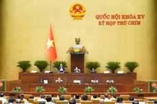 Phó Chủ tịch Quốc hội Nguyễn Đức Hải phát biểu điều hành phiên họp