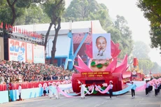 Sáng 30/4/2025, Lễ kỷ niệm, diễu binh, diễu hành cấp quốc gia 50 năm Ngày Giải phóng miền Nam, thống nhất đất nước (30/4/1975 - 30/4/2025) được tổ chức trọng thể tại tuyến đường Lê Duẩn (Quận 1) và một số tuyến đường trung tâm ở TP.HCM. Ảnh: Song Lê & Lê Tiên