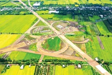 Dự án cao tốc Bắc - Nam phía Đông sẽ được đưa vào khai thác trong năm 2025. Ảnh: Lê Tiên
