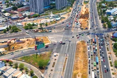 Dự án Xây dựng nút giao thông An Phú có tổng mức đầu tư 3.408,759 tỷ đồng, gồm 24 gói thầu. Ảnh: Song Lê