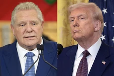 Thủ hiến Ontario Doug Ford (trái) và Tổng thống Mỹ Donald Trump