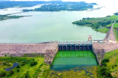 Dự án Nhà máy Thủy điện Trị An mở rộng sử dụng chung hệ thống hồ và đập của công trình thủy điện Trị An hiện hữu. Ảnh: Huy Hùng