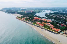 Dự án Chống xói lở và bảo vệ bền vững bờ biển Hội An đã được triển khai từ tháng 3/2025. Ảnh: Hà Minh