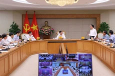 Phó Thủ tướng Trần Hồng Hà chủ trì cuộc họp về phân cấp, phân định thẩm quyền trong lĩnh vực nông nghiệp, môi trường khi tổ chức chính quyền địa phương 2 cấp. Ảnh: Minh Khôi