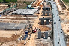 Gói thầu Xây lắp từ Km3+498 (trụ T74 tuyến cầu cạn) đến cuối tuyến thuộc Dự án Đường nối vào cao tốc Biên Hòa - Vũng Tàu đang được mời thầu lần 3. Ảnh minh họa: Thu Huyền