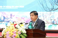 Bộ trưởng Bộ Kế hoạch và Đầu tư Nguyễn Chí Dũng phát biểu tại Hội nghị