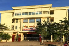 Gói thầu Toàn bộ khối lượng công trình Trung tâm Kiểm soát bệnh tật tỉnh Bình Định có quy mô cải tạo 2 khu nhà và hệ thống phòng cháy chữa cháy. Ảnh: Thanh Nhã