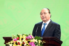Thủ tướng phát động cuộc vận động "Xây dựng văn hóa doanh nghiệp Việt Nam". Ảnh VGP/Quang Hiếu