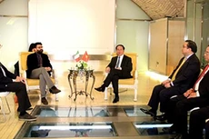 Chủ tịch nước Trần Đại Quang làm việc với lãnh đạo các đảng cánh tả Italy