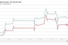 Diễn biến giá vàng SJC tại DOJI trong 7 ngày qua
