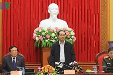 Chủ tịch nước Trần Đại Quang phát biểu tại buổi làm việc. Ảnh: VOV