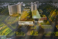 Phối cảnh Dự án Đầu tư xây dựng Bệnh viện đa khoa Cà Mau - ảnh: internet