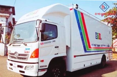 Mô hình xe truyền hình lưu động HD - ảnh internet