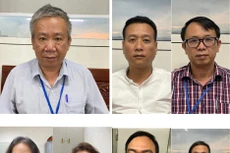 7 bị can bị khởi tố ngày 13/5/2021 do vi phạm quy định về đấu thầu gây hậu quả nghiêm trọng tại Bệnh viện Tim Hà Nội 