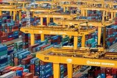 Đại gia vận tải biển - Hanjin (Hàn Quốc) công bố phá sản hồi cuối tháng 8 vừa qua. Ảnh: Reuters